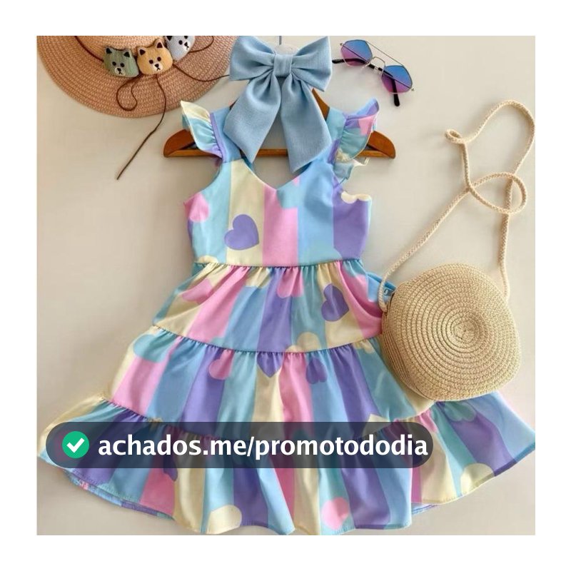 Vestido Infantil Estampado Menina