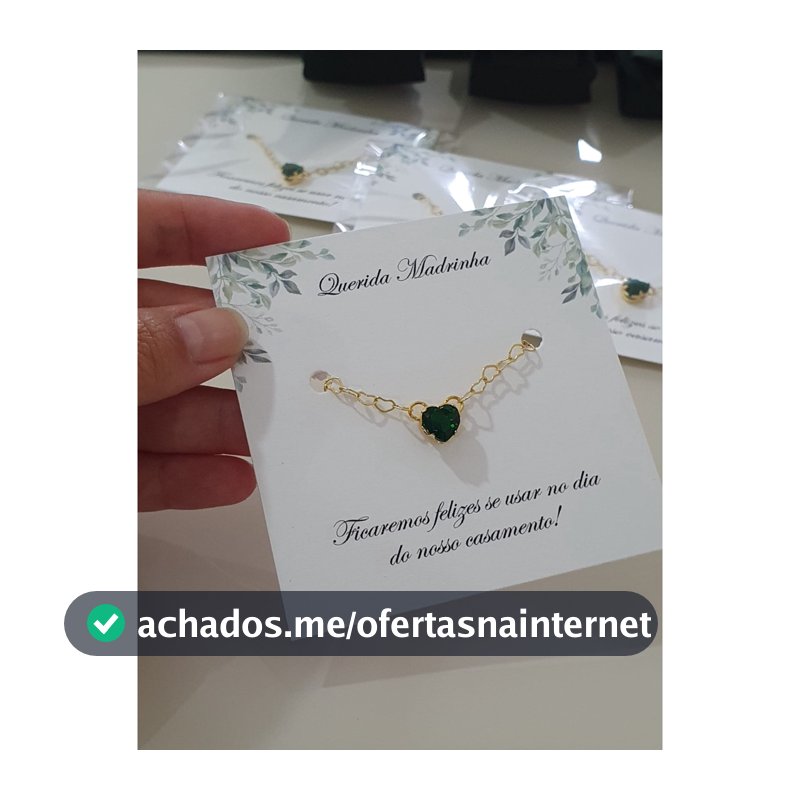 4 a 8 Pulseira Madrinha Folheada a Ouro