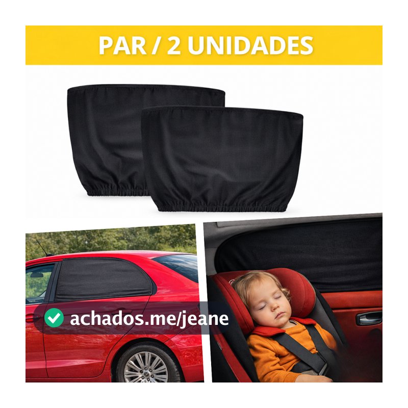 Cortina para Carro Cortina Proteção Solar Cortina Janela Carro Capa Cortina Solar Blackout de Carro