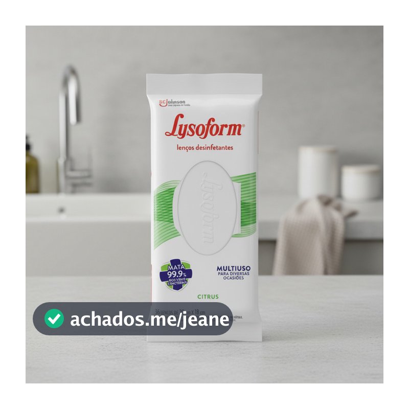 Lenço Desinfetante Citrus Com 36 Unidades Lysoform