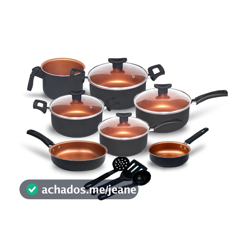 Jogo De Panelas Antiaderente 10 Pçs Kit Conjunto Teflon Tampa de Vidro Várias Cores Durável Moderna