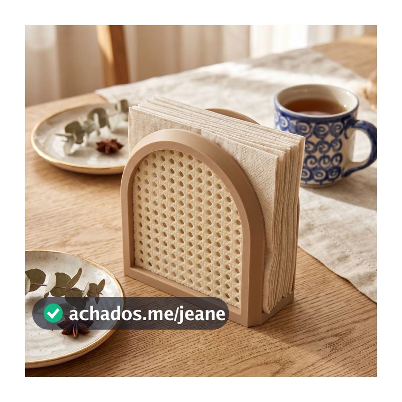 Porta Guardanapos Cestinha, Utensílio Doméstico, Acessório Cozinha, Retrô Designs 4 You