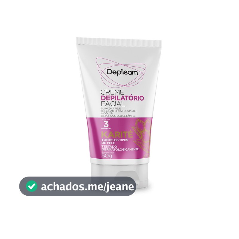 Creme Depilatório Facial Depilsam Karité 50G
