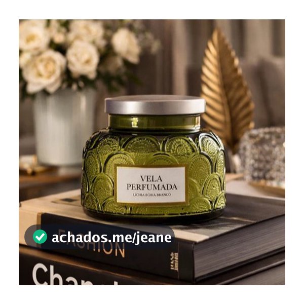 Vela Aromática Perfumada Lichia & Chá 415g em Vidro Decorativo