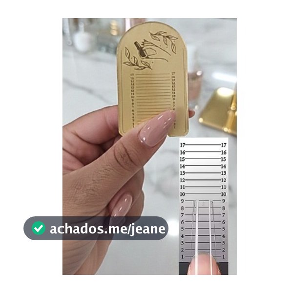 Régua de unha Nails designer Acrílico/Salão