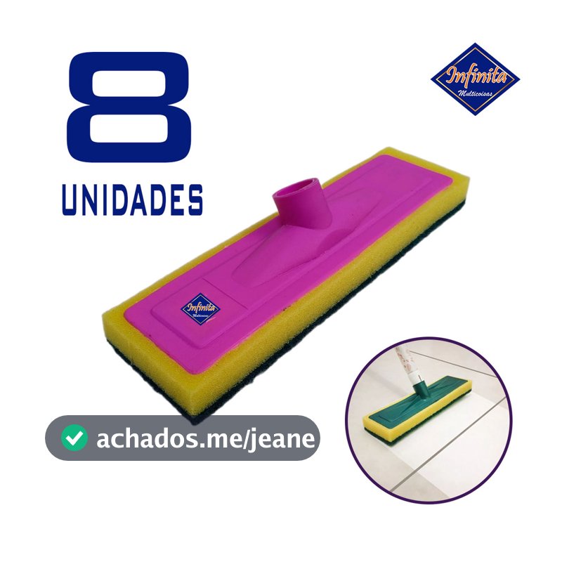 Kit 2 a 8 Lava piso mop esfregão esponja escova limpeza cozinha