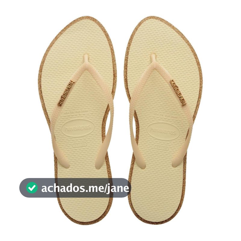 Chinelo Havaianas Slim Point Glitter