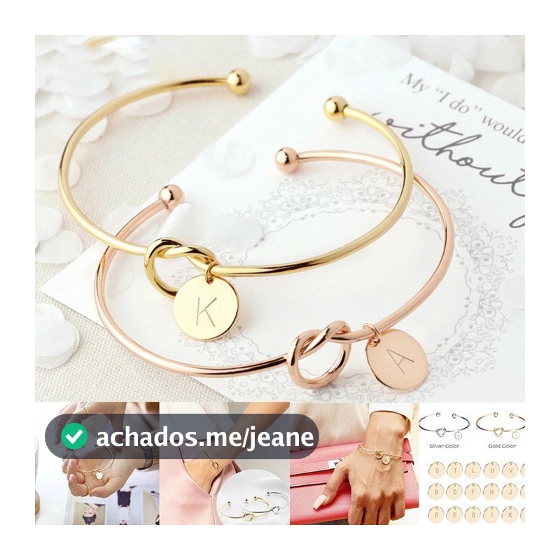 26 Letras Az Amor Nó Inicial Pulseira Macia Casal Charme Presentes De Aniversário Jóias