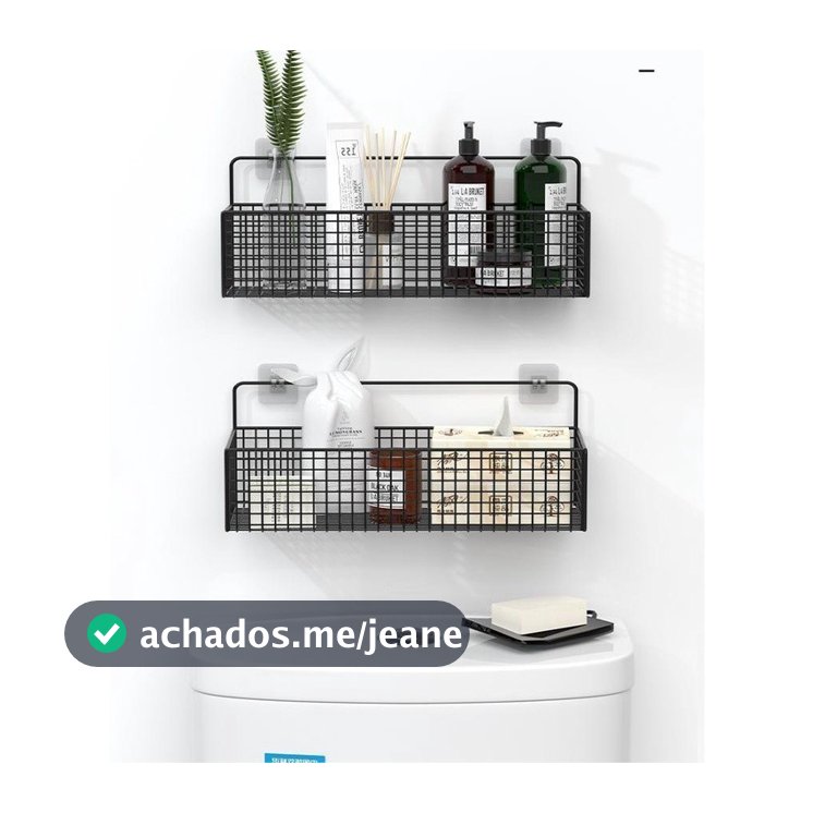 Suporte Organizador de canto Prateleira de banheiro shampoo suporte adesivo para parede para cozinha e banheiro Multiuso À prova de ferrugem