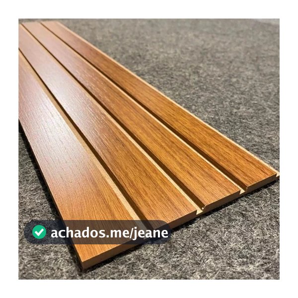 Kit até 100 Placas Painel Ripado + Acabamento Em MDF Decoração