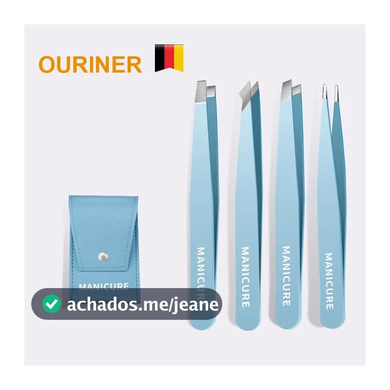 Pinça De Sobrancelha Colorida De Aço Inoxidável – Extrator Inclinado De Cabelos Finos Para Maquiagem De Beleza | Ferrame