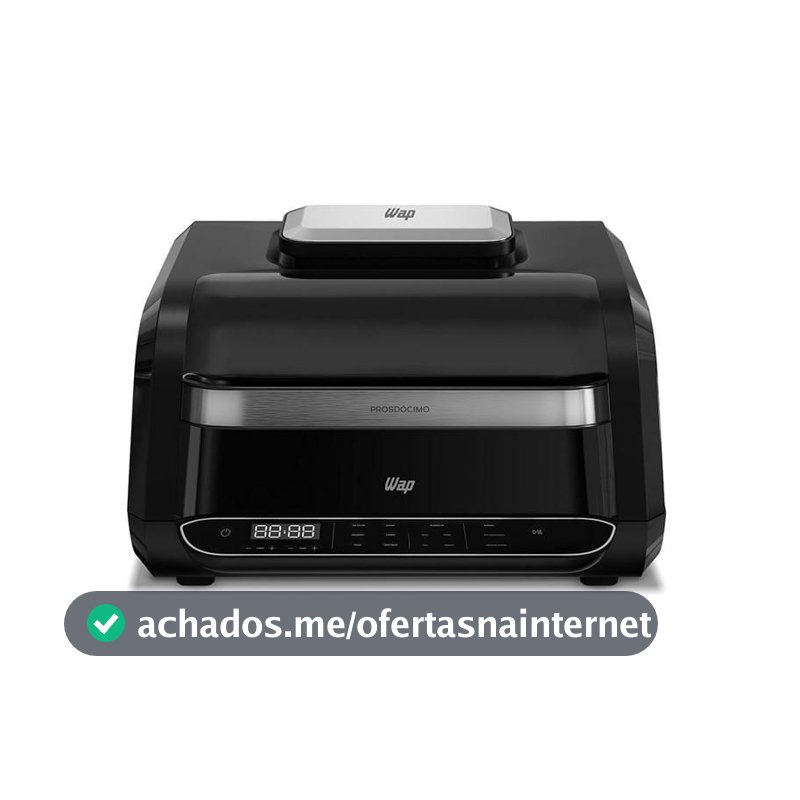Fritadeira Elétrica WAP 6L Air Fryer Barbecue Heat WC AB1030 1700W 127V