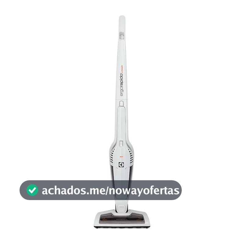 Aspirador de Pó Vertical Sem Fio Electrolux Ergorapido 2 em 1 Cyclone até 21 min Branco (ERG21)