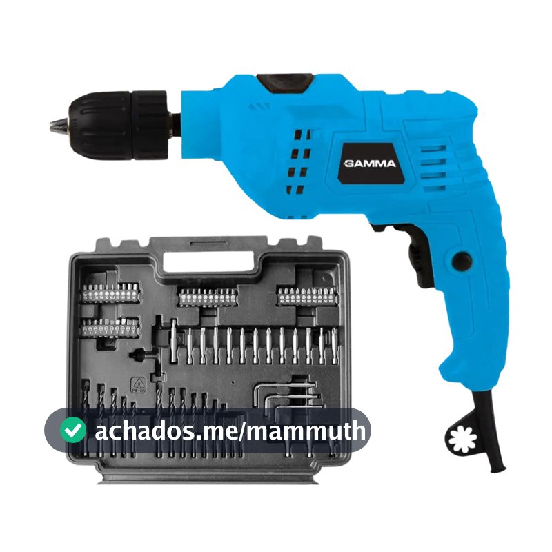 Furadeira De Impacto Com Kit 650w 10mm 110V G1905K/BR1 Gamma