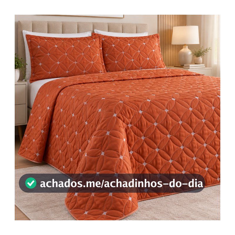 Kit Cobre Leito Ideale Super King 6 Peças Bordado com Lençol e Fronhas 200 Fios