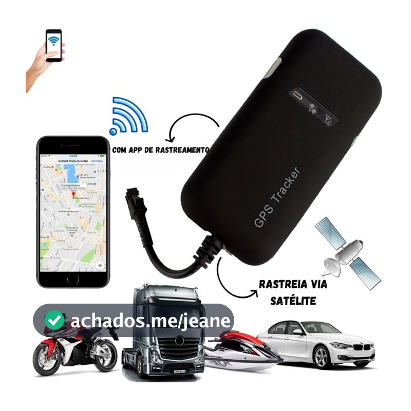 Rastreador Veicular Gps Para Moto Carro Funciona C/ Chip Comum Pronta Entrega