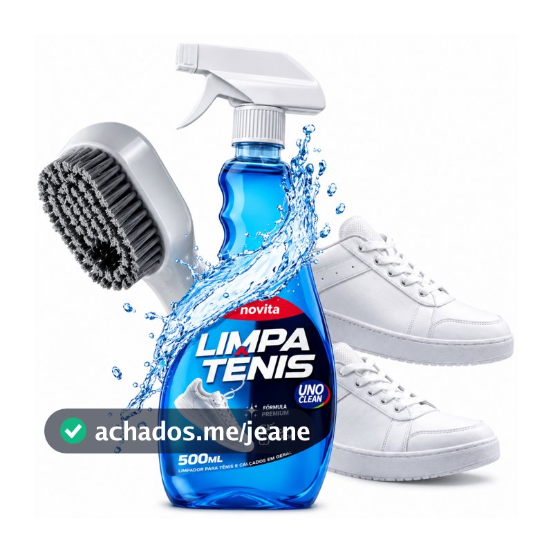 Limpa Tênis + Escova (Limpa Tênis Spray Premium Provita 500ml Limpeza Profunda Branqueia Remove Sujeira)