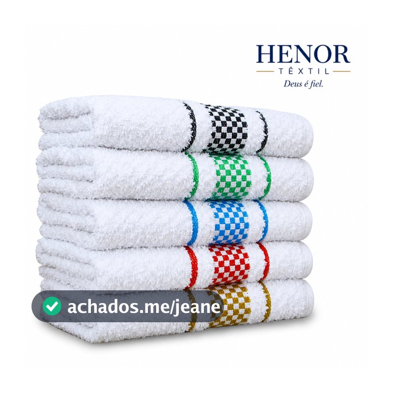 Kit 5 Panos de Prato/Copa Henor Premium 100% Algodão Atoalhada Felpuda Grande Toalha de Cozinha