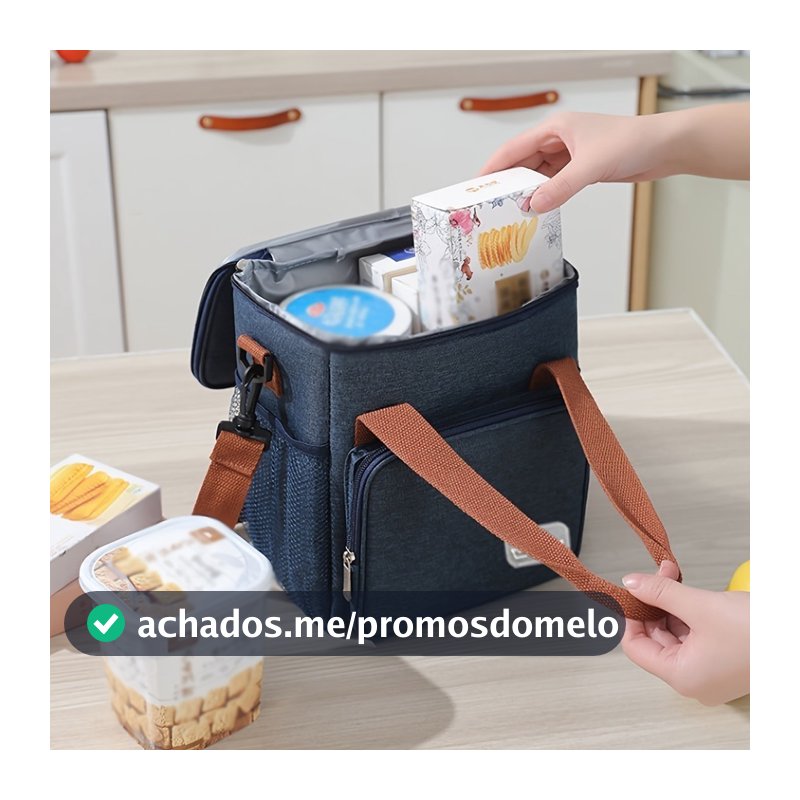 Lancheira Portátil Térmico Resfriador De Almoço Lanche Passeio Piquenique