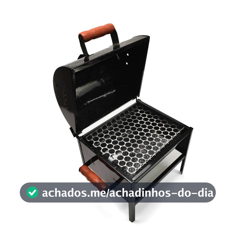 Churrasqueira a Bafo Portátil para Pescaria Viagens Camping Material Resistente
