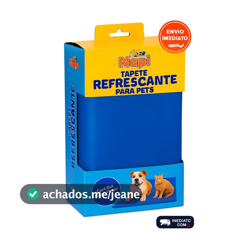 Tapete Gelado Pets Calor Refrescante Impermeável Resistente