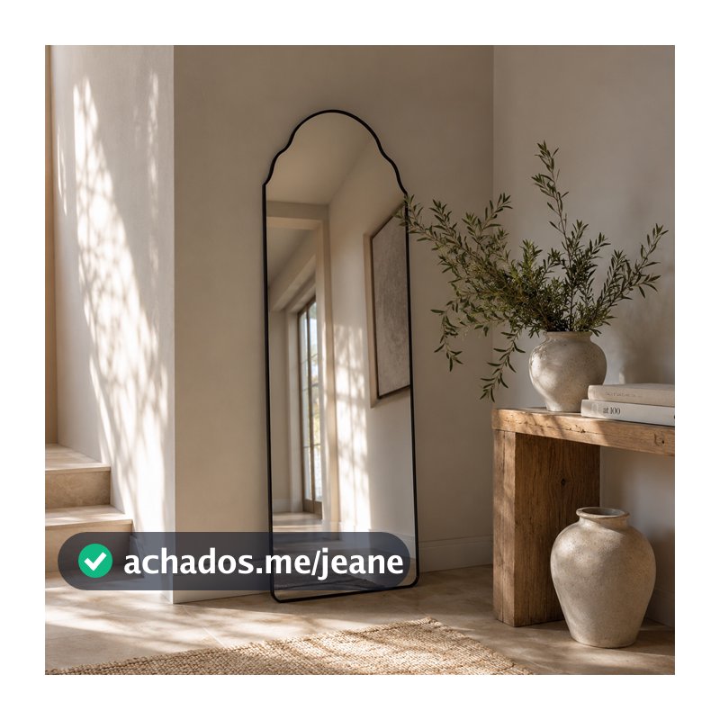 Espelho Grande Corpo Inteiro Taj Mahal 55x160 Para Quarto Sala Hall Closet Banheiro