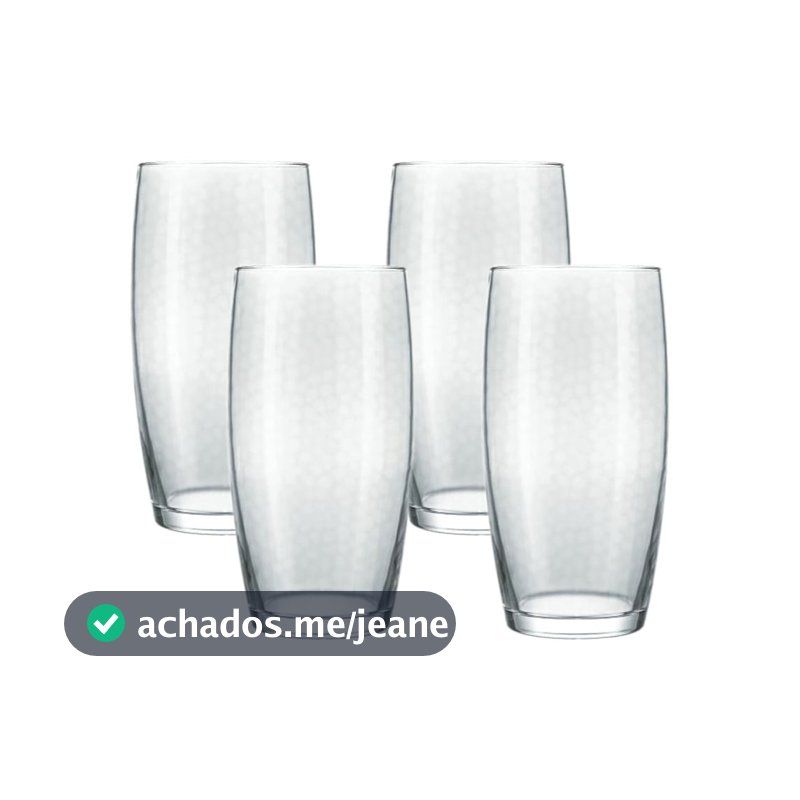 Conjunto de Copos Favo 430ml com 4 Nadir 7642