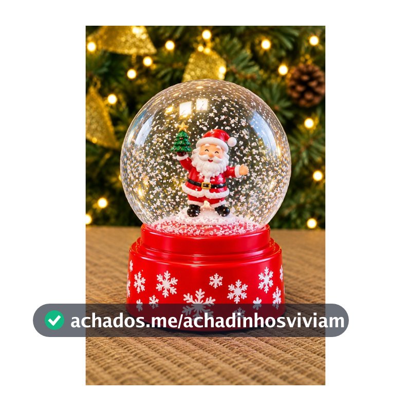 Globo de neve natal lanterna decoração natalina papai noel caixinha de música enfeite Led