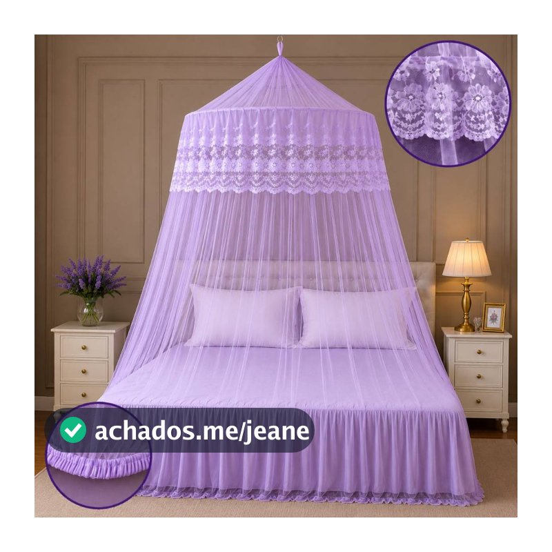 Mosquiteiro Teto Casal King /Queen/Box C/ Elástico - Promoção Limitada