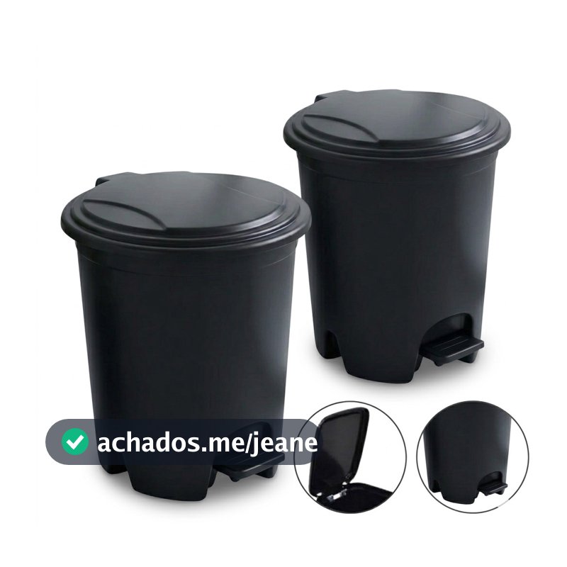 Lixeira Banheiro Pedal 7 Litros Plástico Escritório Lixeira Banheiro Escritório