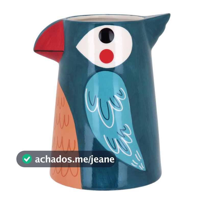 Cachepô Cerâmica 22x19x19cm Azul Vaso Decorativo Enfeite Planta Suculenta Cacto Flores Sala Casa