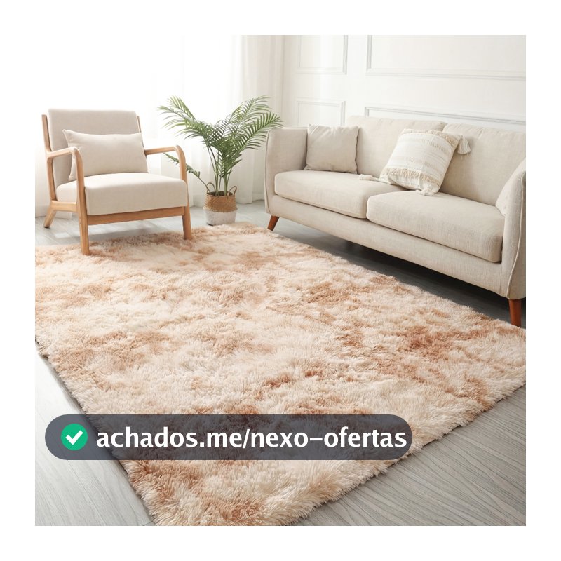 Tapete Sala 2,00x1,50 Peludo 4 Cm De Altura Shaggy Promoção