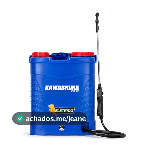 Pulverizador Costal Kawashima PEG-20  Elétrico 20 Litros Bateria Recarregável
