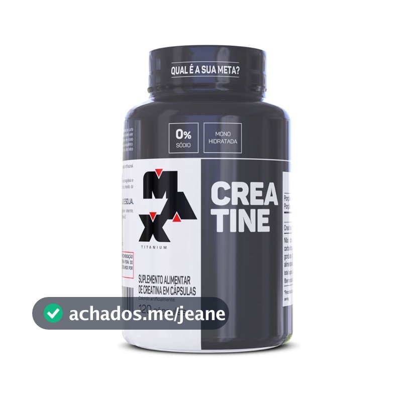 Creatina Pote 120 Cáspsulas Max Titanium