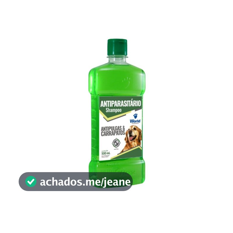 Shampoo Para Cães Antipulgas e Carrapatos Dugs 500ml World