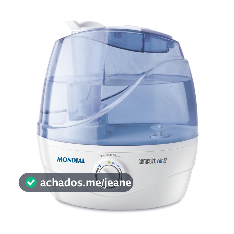 Umidificador de Ar Ultrassônico Mondial NUA-02, Comfort Air 2 2,2 Litros