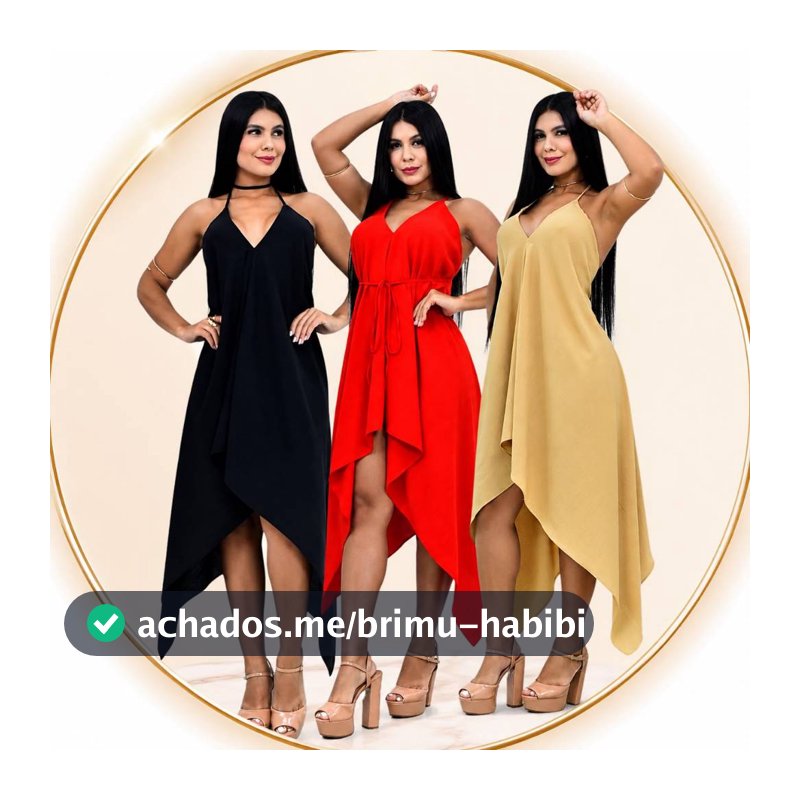 Vestido Casual Envelope Feminino Multiformas Básico Bico Pontas Roupa Amarrar Moda Super Fashion