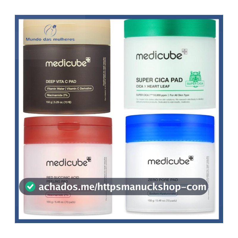 Medicube zero pore pad 2.0 deep vita c toner pad Red Succinic Acid Peeling Pad Super Cica 70sheets