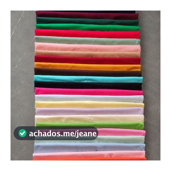 Tecido Tricoline 100% Algodão 1m comprimento 1,50m largura Liso Premium – Diversas Cores- Envio rápido