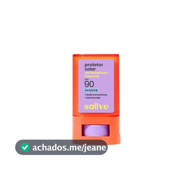 BASTAO PROTETOR SOLAR ANTIMANCHAS COR 1 FPS 90 SALLVE 15G