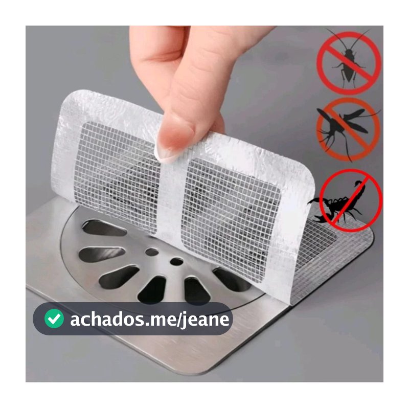 10/20/30/40/50 Tela Protetora Filtro Adesivo Para Ralo Banheiro Cozinha Quintal Coletor De Cabelo Ant Inseto