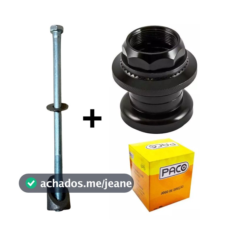 Kit Caixa de Direção Standard 22.2mm com Parafuso Expander para Bicicletas Mtb aro 16 20 24 26 29