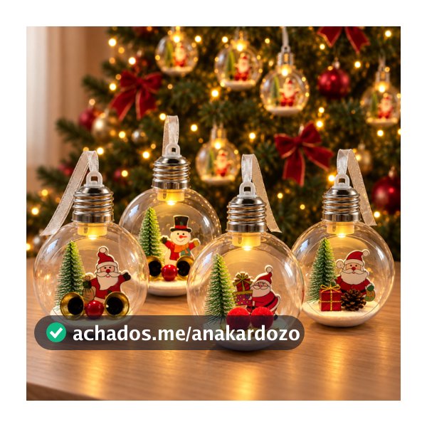 Kit Bola De Natal Enfeite Para Arvore De Natal Decoração Led Pisca Pisca Enfeite De Natal