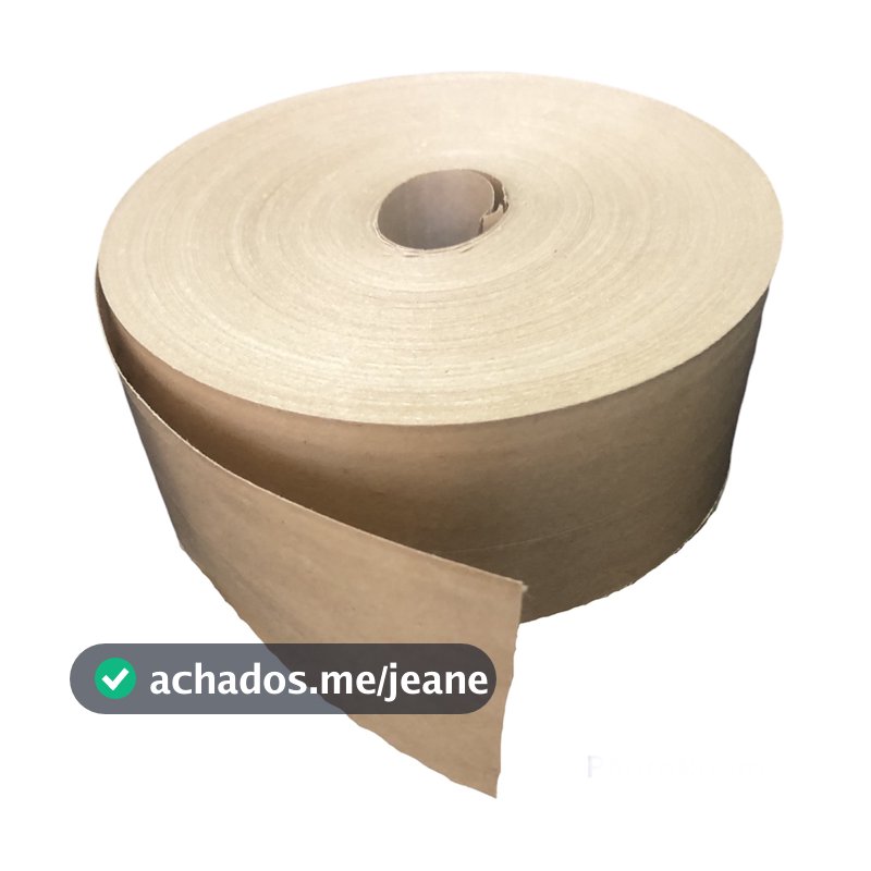 Fita Gomada Sem Reforço 70mm Para Caixa de Papelão - 1,0Kg - 100mts