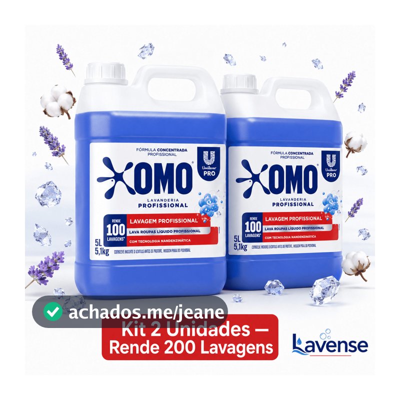 Sabão Líquido 5L Custo Benefício Concentrado Remove Encardido Gordura Suor 100 Lavagens Kit 2
