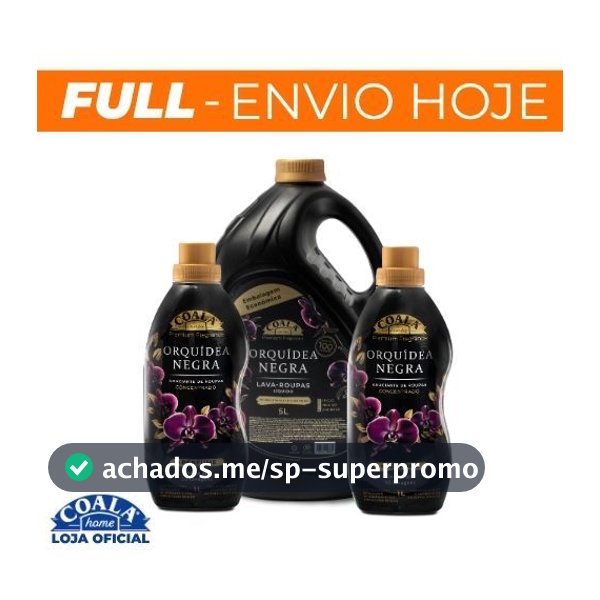 Kit Coala Laundry Orquidea Negra - 1 Lava Roupas 5L + 2 Amaciantes Concentrados 1L