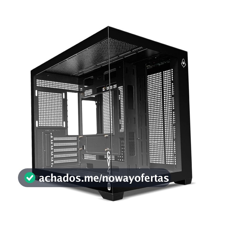 Gabinete Gamer Mancer CV450, Mini-Tower, Lateral de Vidro, Preto, MCR-CV450-BK