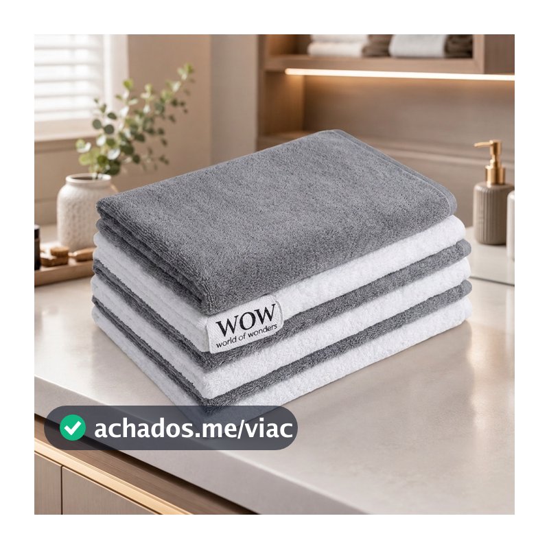 Kit 4 Super Panos De Chão Grandes Em Microfibra Panão 80x50