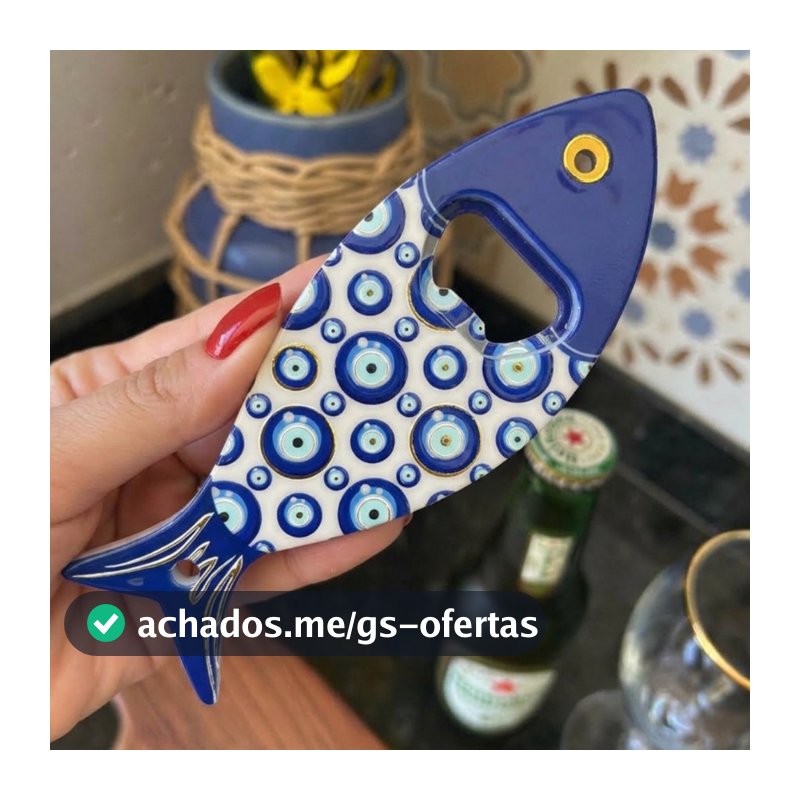 Olho Grego Abridor de Garrafa com Imã de Geladeira Olho Grego
