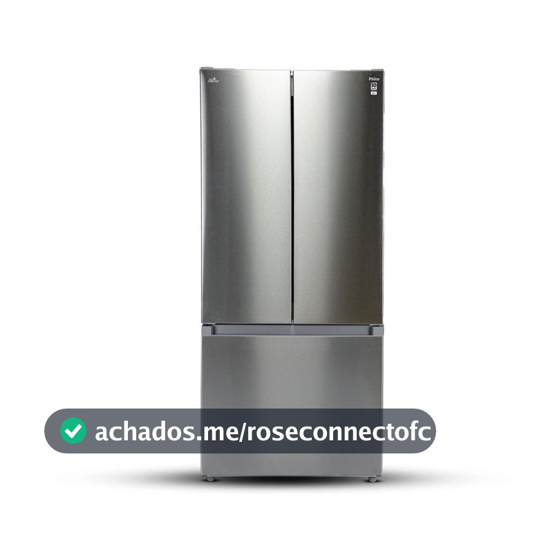Geladeira 523L Philco Eco Inverter French Door Inox PRF53A